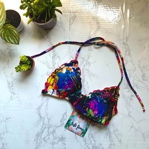 New Bikini wavey triangle Top by Luli Fama